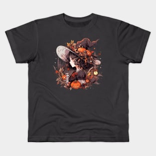 Cute Halloween Witch Kids T-Shirt